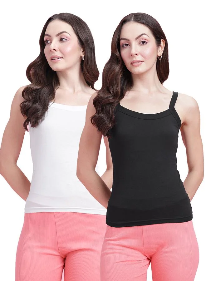 Leading Lady Pack of 2 - Solid Non Padded Cotton Camisole