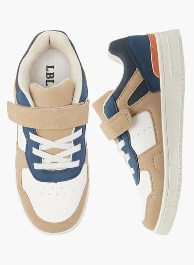 LBL by Shoexpress Boys Colourblock Sneakers with Hook and Loop Closure - SX240035K