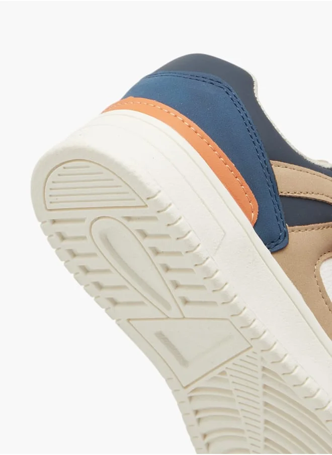 LBL by Shoexpress Boys Colourblock Sneakers with Hook and Loop Closure - SX240035K Ramadan Collection