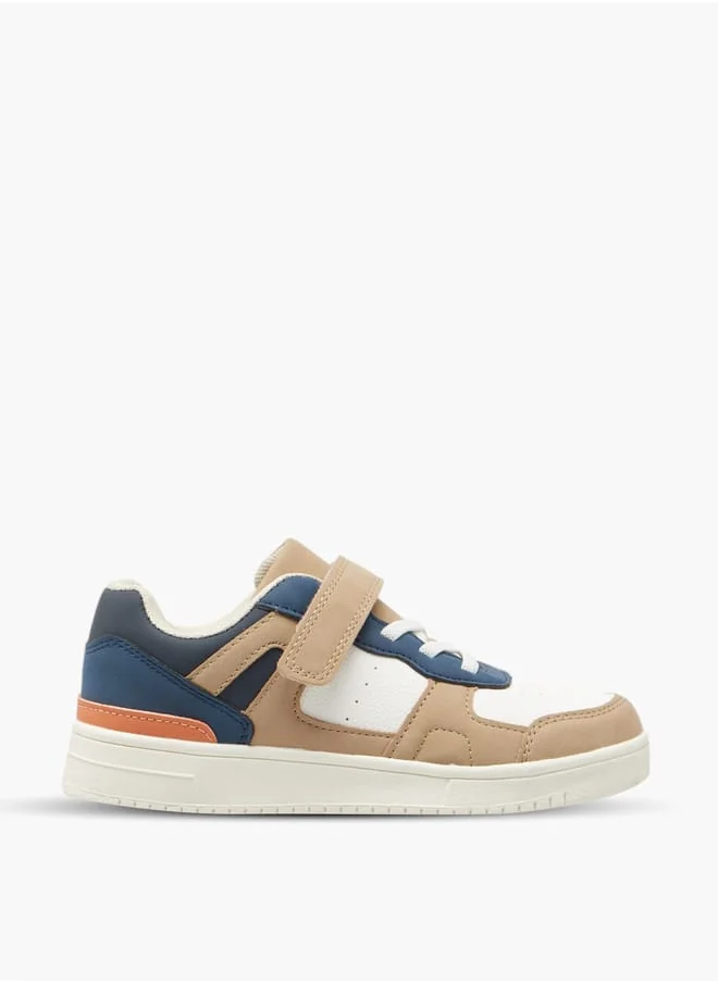 LBL by Shoexpress Boys Colourblock Sneakers with Hook and Loop Closure - SX240035K Ramadan Collection