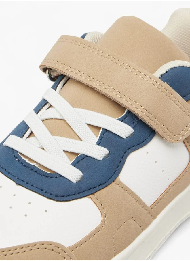 LBL by Shoexpress Boys Colourblock Sneakers with Hook and Loop Closure - SX240035K Ramadan Collection