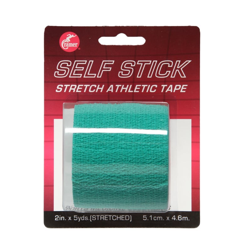 Cramer Eco-Flex Self-Stick Stretch Tape, Cohesive Tape, Flexible Elastic Sports Tape, Athletic Training Room Supplies, Easy Tear & Self-Adherent Bandage Wrap, Single 5 Yard Roll, Teal