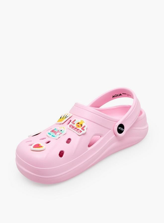Aqua Girls Princess Jibbitz Clogs - Image 4