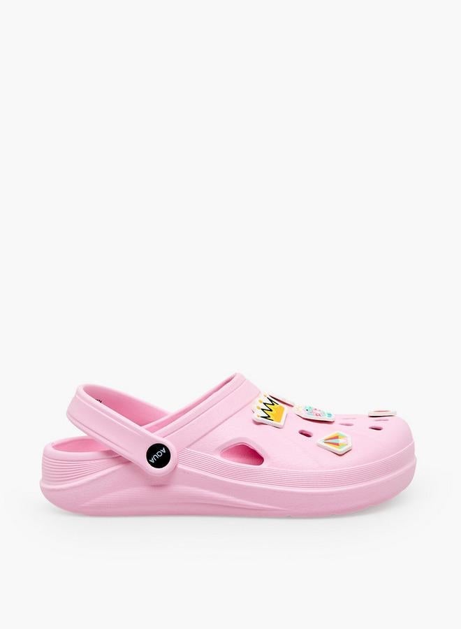 Aqua Girls Princess Jibbitz Clogs - Image 3