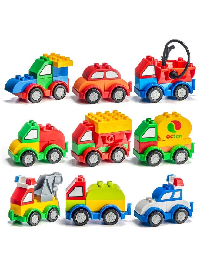 Prextex PREXTEX Building Toys for Toddlers - 60-Piece Building Blocks for Toddlers to Build Cars and Trucks - Easy-Grip, Child-Safe Design for 3 up - Creative STEM Learning and Fine Motor Skill Development  - Image 1