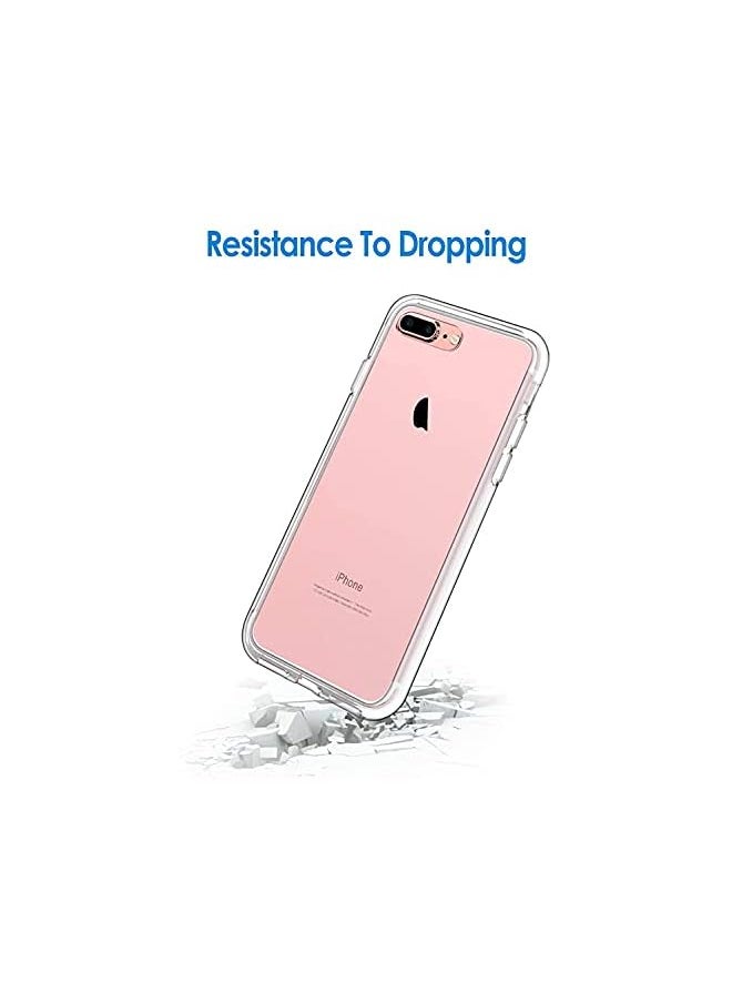 Jetech - Case for iPhone 8 Plus and iPhone 7 Plus 5.5-Inch, Non-Yellowing Shockproof Phone Bumper Cover, Anti-Scratch Clear Back (Clear) - Image 1