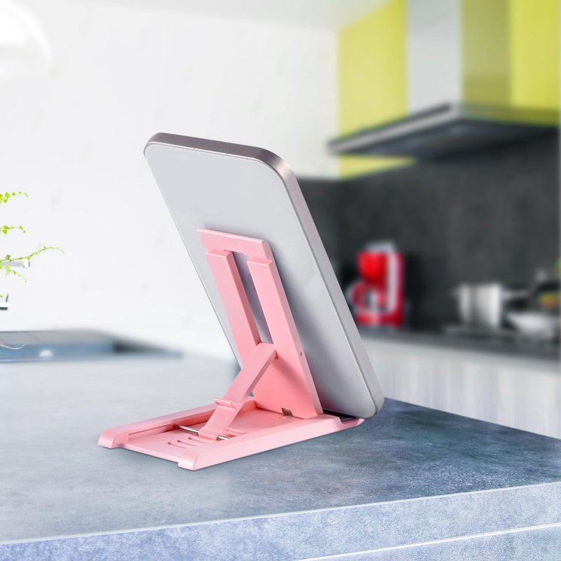 4Pcs Adjustable Folding Desktop Phone Stand Set Black Silver Rose Gold Tablet Holder - Image 5