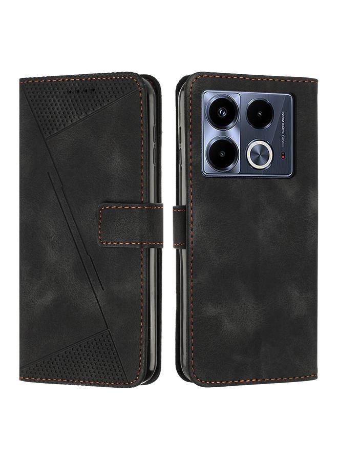 S-TOP Case For Infinix Note 40 5G Dream Triangle Leather Phone Case with Long Lanyard - Image 1