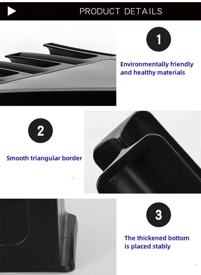 JCB CHIC Paper Cup and Lid Holder with Straw Organizer, Disposable Coffee Cup Dispenser for Countertop Coffee Station Bar Restaurant Breakroom - Image 3