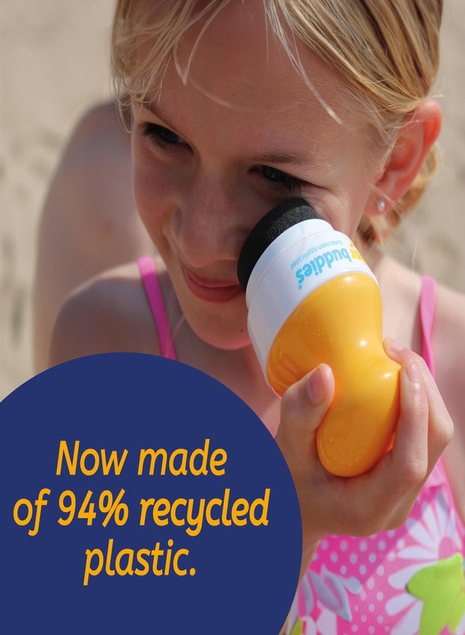 Solar Buddies Sunscreen Applicator - Pink Pack of 2 - BPA-Free Refillable Roll on Sponge Sunscreen, Suncream & Lotion Applicator For Kids, Adults & Families - Holds 3.4fl oz, Perfect Size for Travel - Image 4