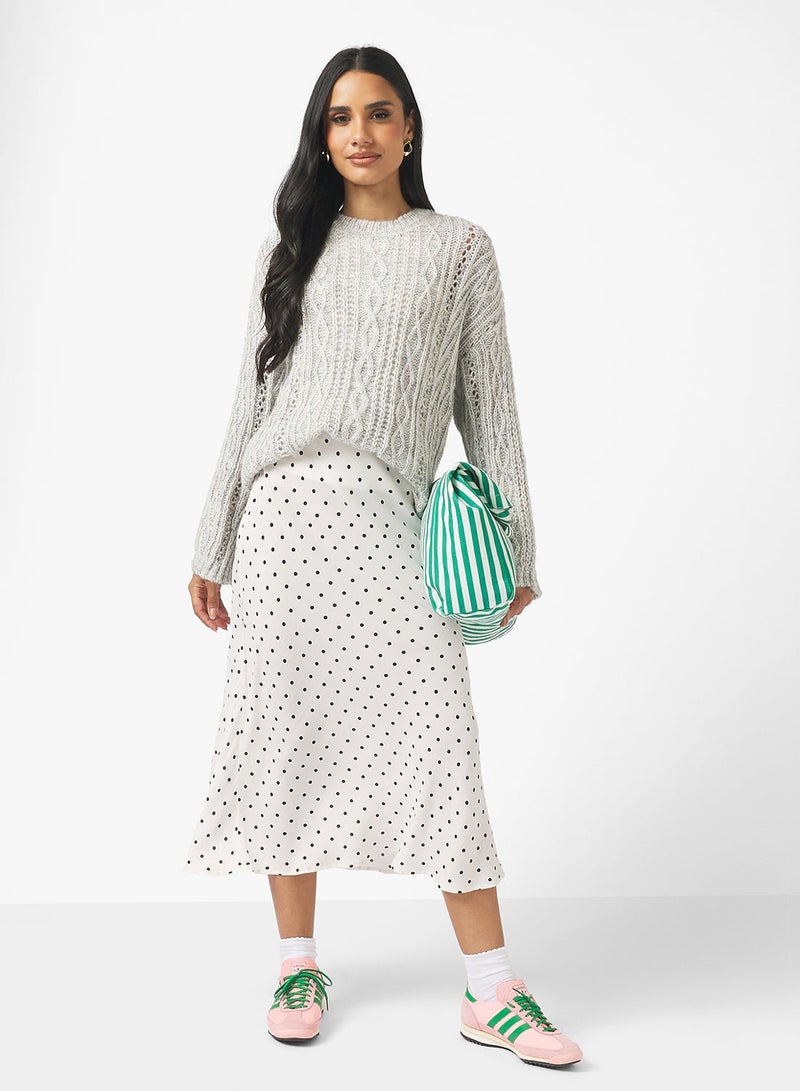 Ginger Chunky Cable Knit Sweater - Image 4