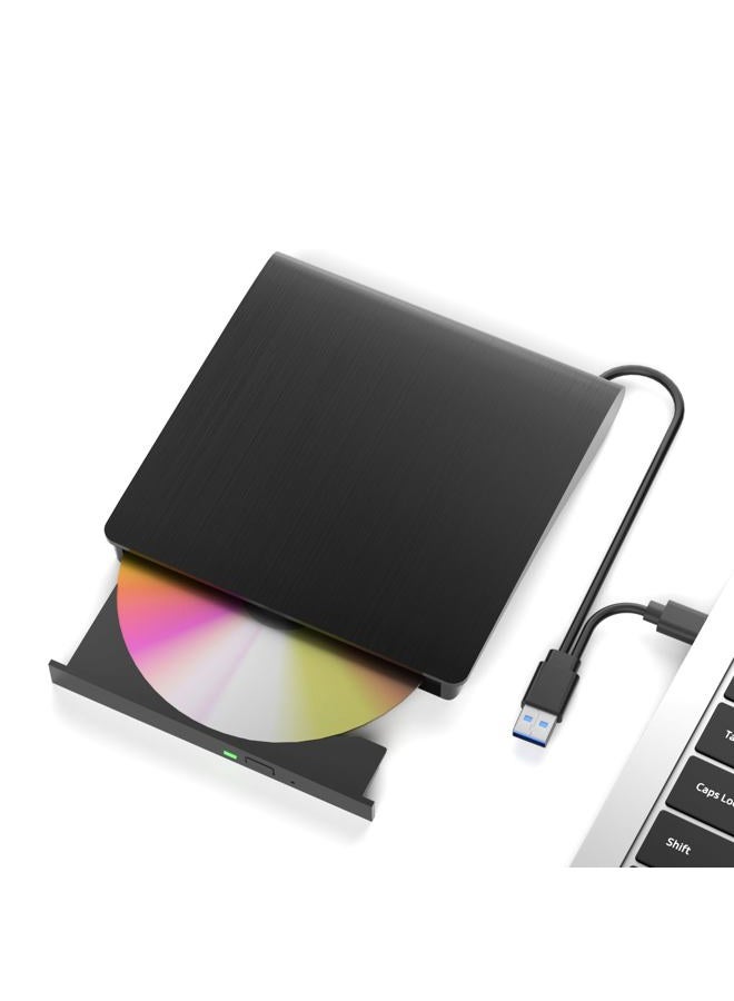wintale External Bluray DVD Drive,Portable 3D Blu-ray External DVD Drive with USB 3.0 and Type-C Dual Port, External Blu Ray Player Suitable for Windows XP/7/8/10/11 MacOS for PC,Laptop,Desktop,Mac - Image 1