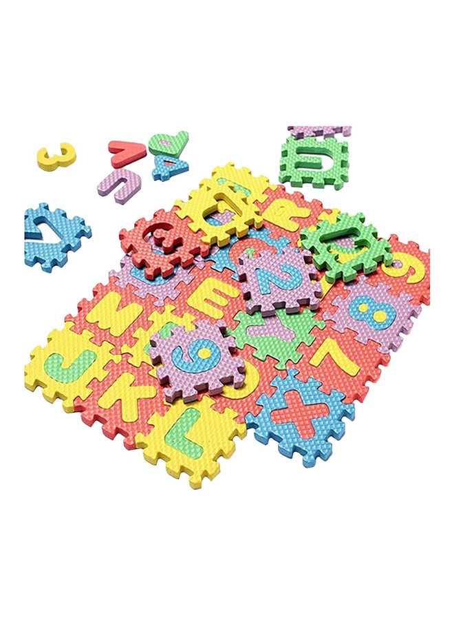 36-Piece Alphabet And Number Puzzle Mat Set - 2063-8 - Image 3