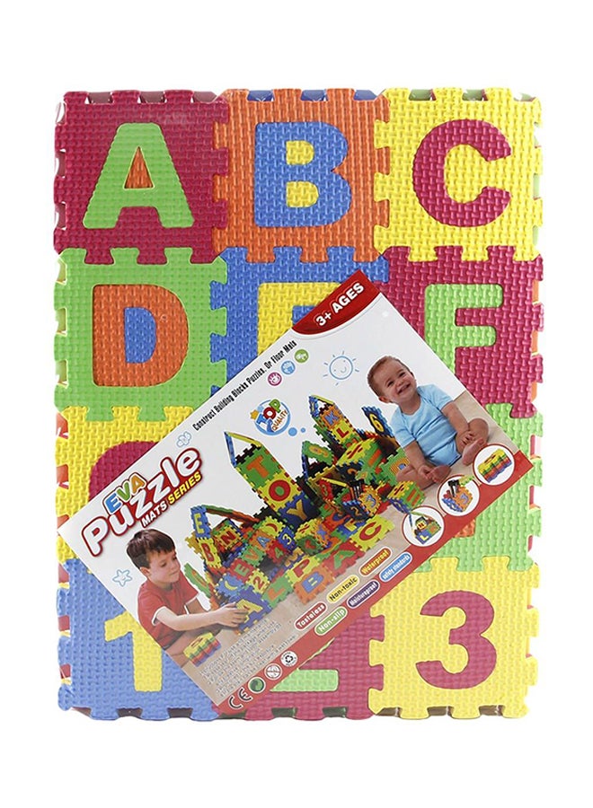 36-Piece Alphabet And Number Puzzle Mat Set - 2063-8 - Image 2