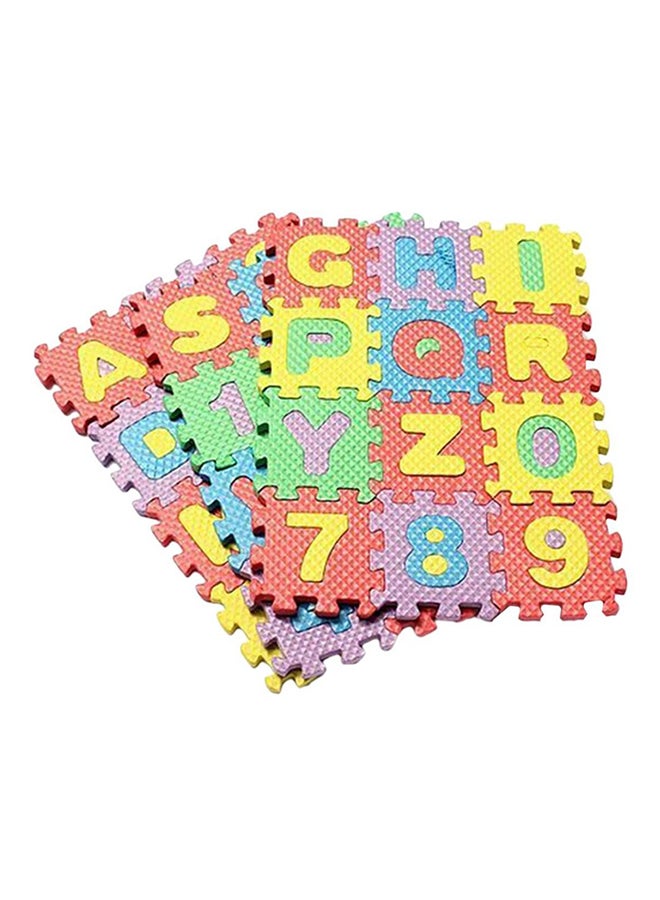 36-Piece Alphabet And Number Puzzle Mat Set - 2063-8 - Image 1
