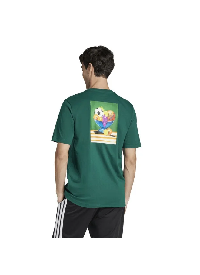 اديداس adidas M L SL BOWL T Green Training T-SHIRTS for Men - XS