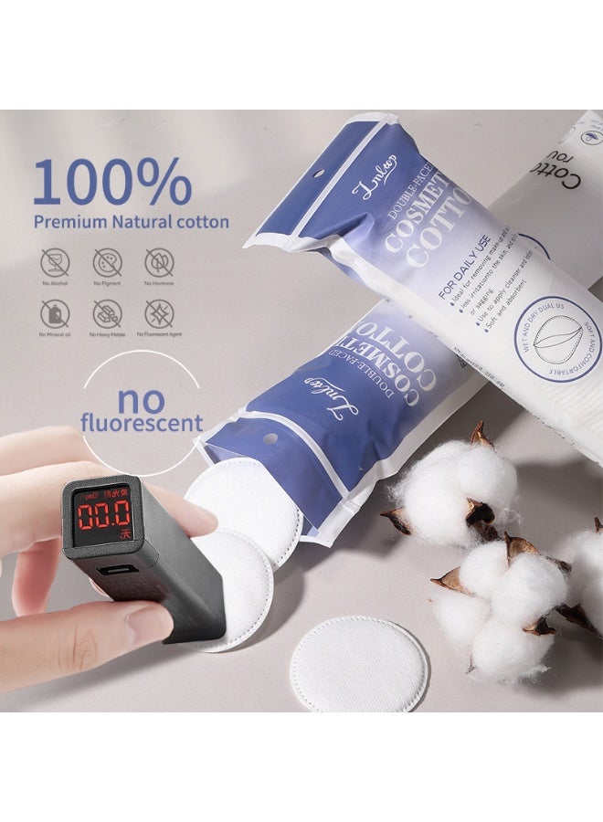 Makeup Remover pads Suitable for All Skin Types Ultra Gentle on Skin Lint Free Multi-Layer Soft Makeup Pad for Nail Polish Removal (80 Pieces) - Image 2