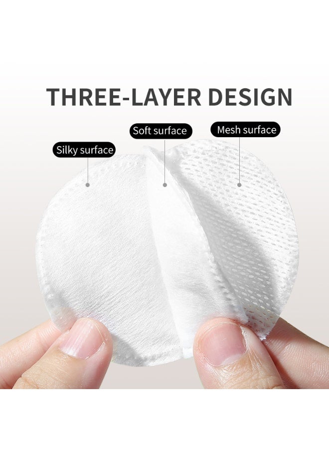 Makeup Remover pads Suitable for All Skin Types Ultra Gentle on Skin Lint Free Multi-Layer Soft Makeup Pad for Nail Polish Removal (80 Pieces) - Image 3