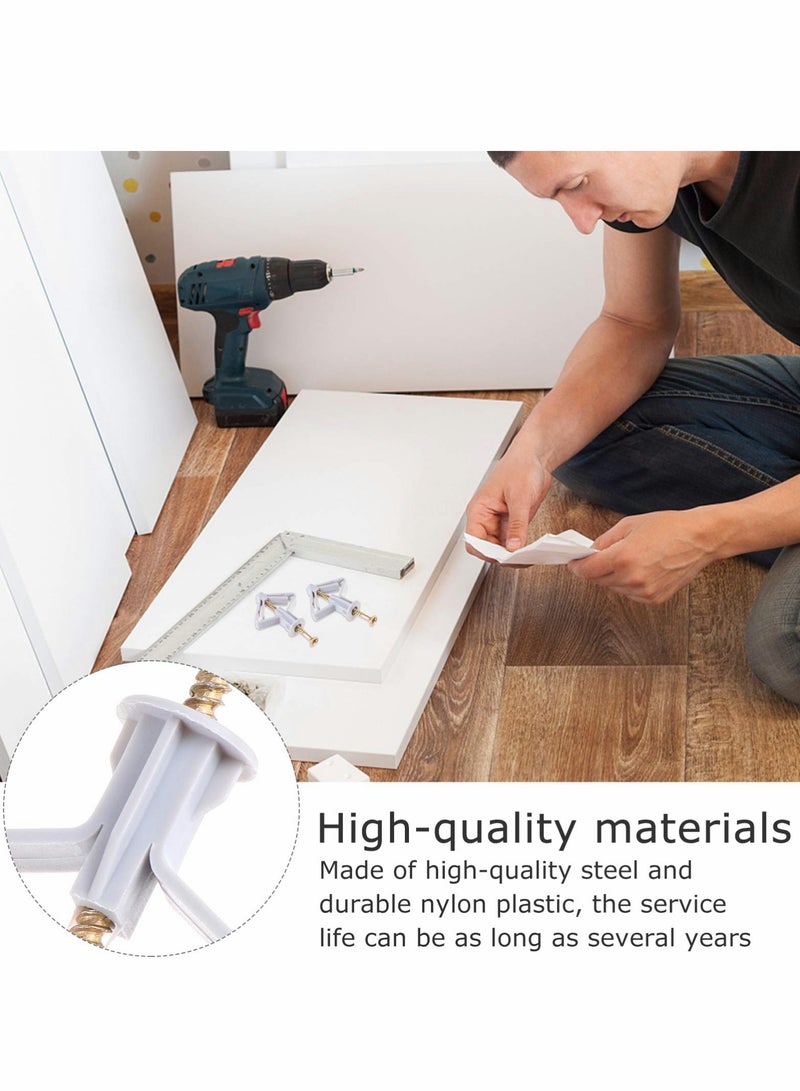 High Quality Drywall Anchor Kit 100 Pieces Includes 50 Self Drilling Hollow Wall Anchors and 50 Screws Ideal for Home Improvement and Repairs - Image 5