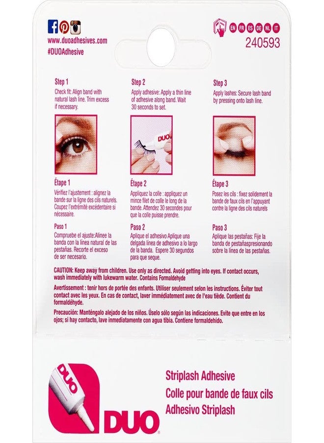 SOLDTRUE Eye-Lash Glue False Eyelash Adhesive Glue Eyelashes Extension Glue Waterproof Dark Tone Blends with Black and Brown False Lashes 1pc - Image 4