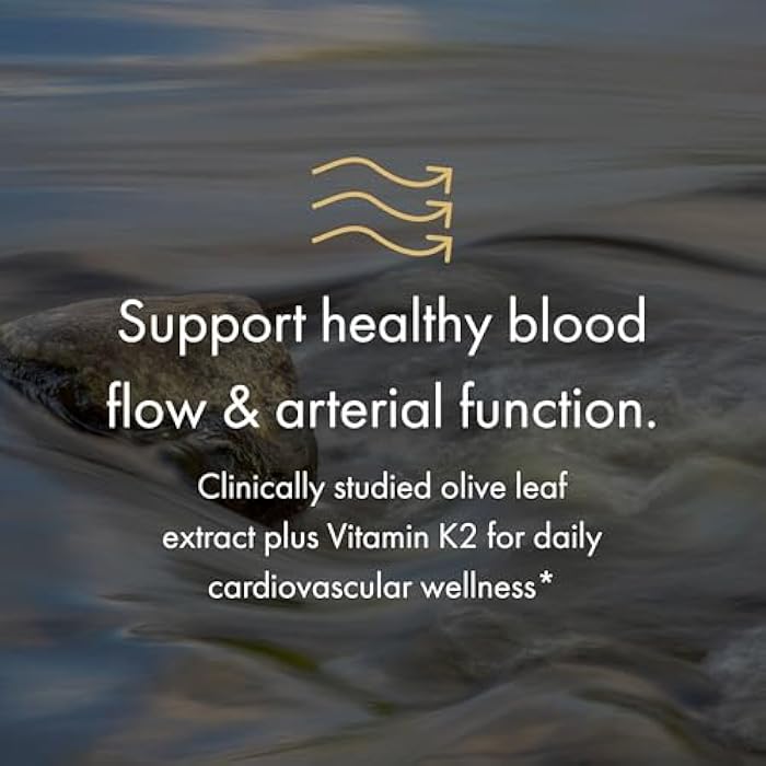 NAOMI BP Advanced - Olive Leaf Extract & Vitamin K2 for Healthy Blood Pressure & Arterial Flexibility Already in Normal Range - Patented Benolea® 1000mg + K2Vital® 180mcg, Vegan, 30-Day Supply - Image 3