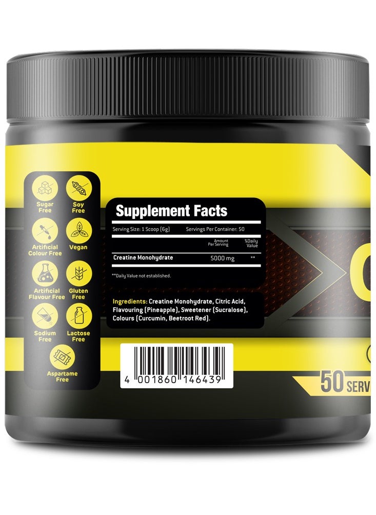Body Builder Creatine 5000mg Pineapple Flavor  300 g  - Image 2