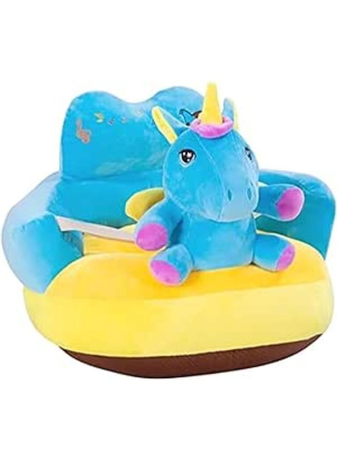 Blue Unicorn Strap Sitting Baby Chair And Chair