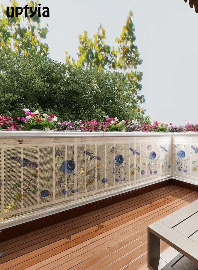 Uptyia Banister Guard Durable Child Baby Proofing Stairs Rail Safety Net Outdoor Balcony and Indoor Railing Protective Mesh - Image 4