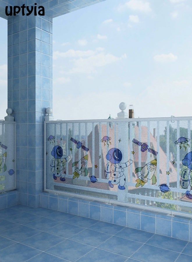 Uptyia Banister Guard Durable Child Baby Proofing Stairs Rail Safety Net Outdoor Balcony and Indoor Railing Protective Mesh - Image 5