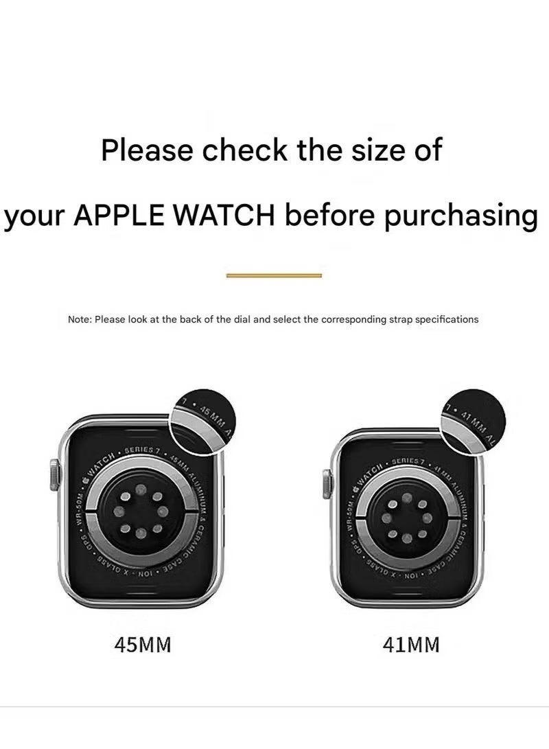 حزام ساعة ذكي نسائي نحيف من الجلد الطبيعي بتصميم الالتفاف المزدوج (Double Tour)، باللون البني، متوافق مع أبل ووتش مقاس 38/40/41/42 مم، بديل لحزام iWatch Series 10/9/8/7/6/SE. - Image 4