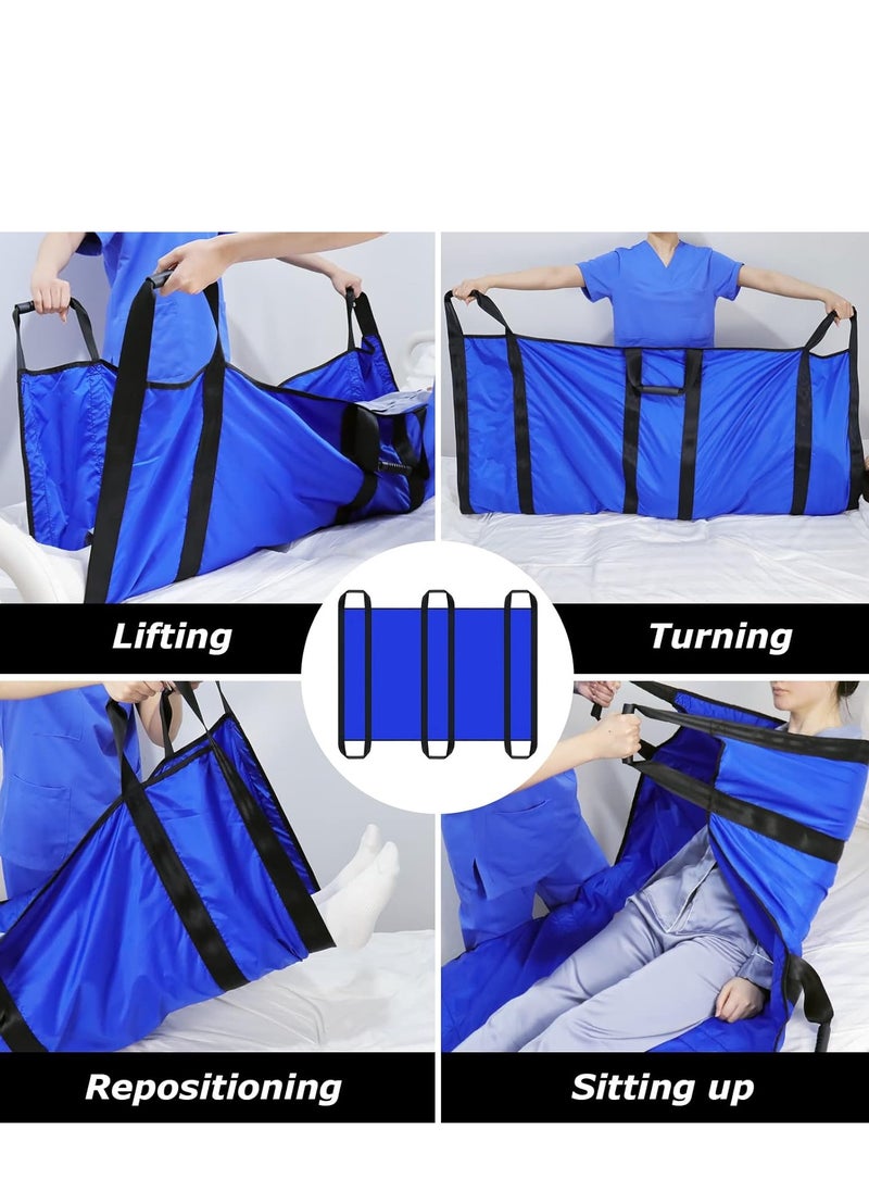 Reusable  Multipurpose Transfer Sheet with Reinforced Handles Soft  Washable  Positioning Bed Pad for Turning Lifting  Moving and Repositioning for Disable