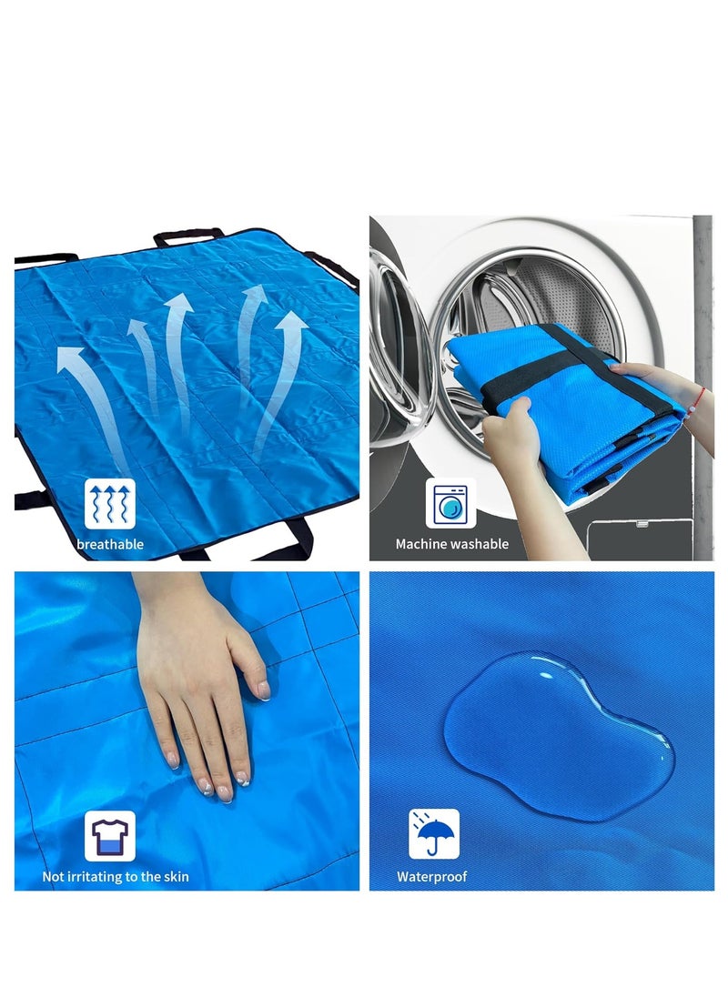 Reusable  Multipurpose Transfer Sheet with Reinforced Handles Soft  Washable  Positioning Bed Pad for Turning Lifting  Moving and Repositioning for Disable