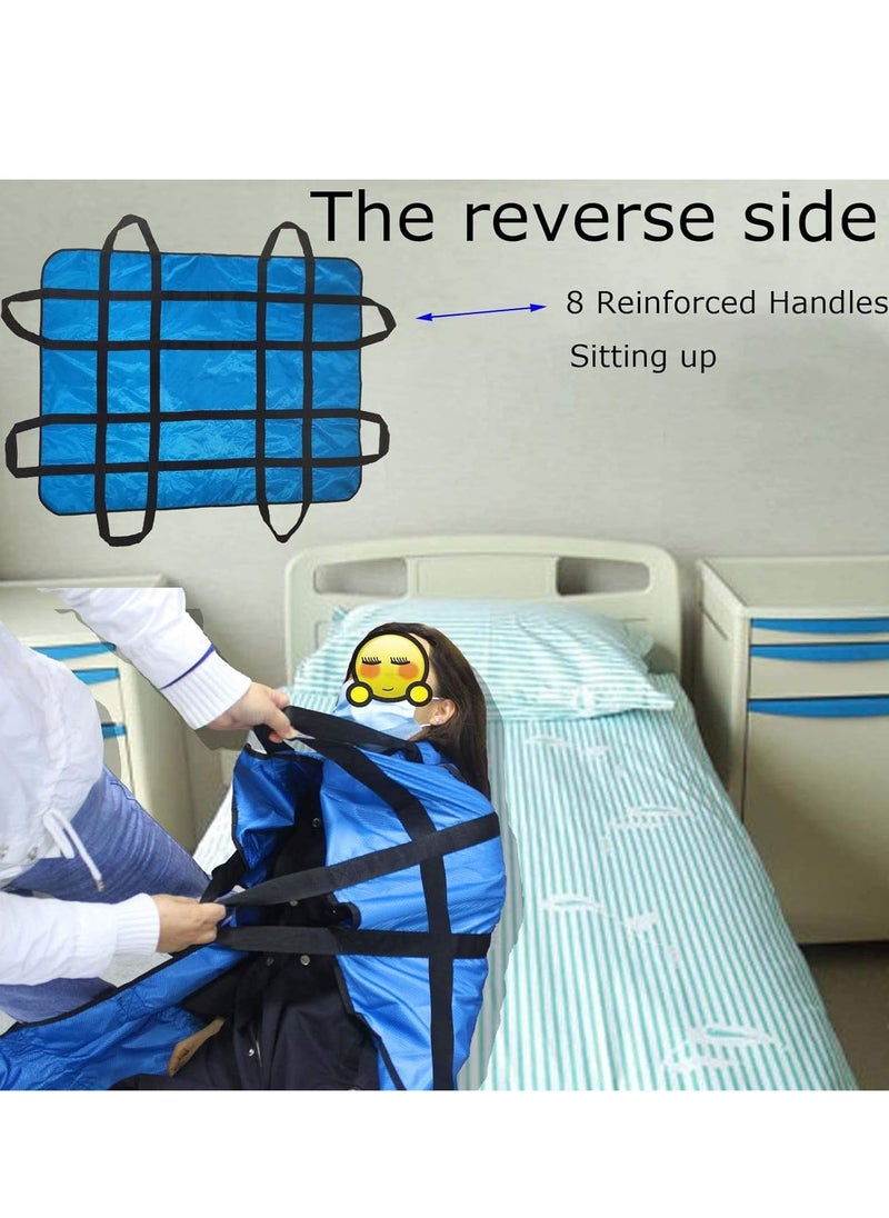 Reusable  Multipurpose Transfer Sheet with Reinforced Handles Soft  Washable  Positioning Bed Pad for Turning Lifting  Moving and Repositioning for Disable