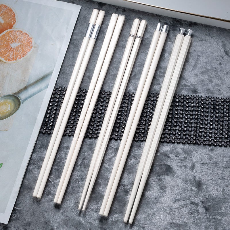 Shuangshihui New Kitchen Tableware One Person And One Chopstick Household High-Value Silver Alloy Chopsticks Yousheng Meidi - Image 5