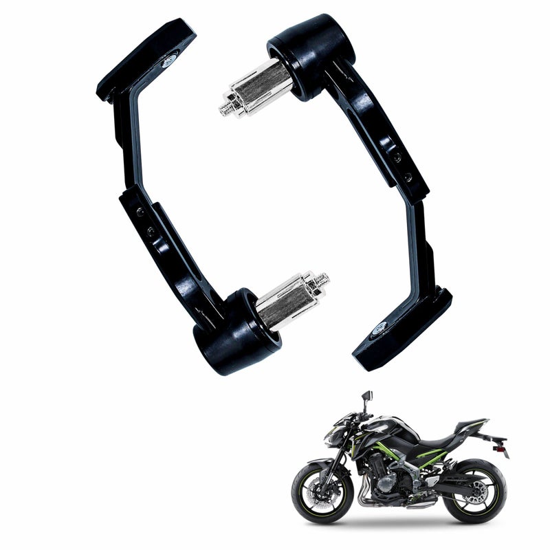Asryd Motorcycle Brake Clutch Lever Guard Handlebar Protectors 7/8” 22MM CNC Alloy with Adjustable Angle Length (Black) for Kawasaki Z900 (Pack of 2) - Image 5