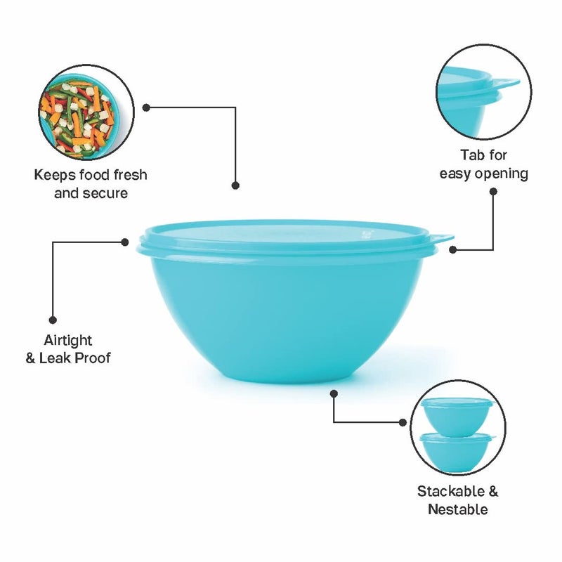 Tupperware Wonderlier Bowl 1.75 Ltr (Set of 1)  Sky Blue - Image 4