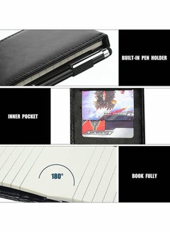 Excefore Mini Pocket Notepad Set, 14 x 9 CM Pocket Notepad Holder with Metal Pen, 50 Lined Sheets, Notepad for Business Professionals  - Image 3