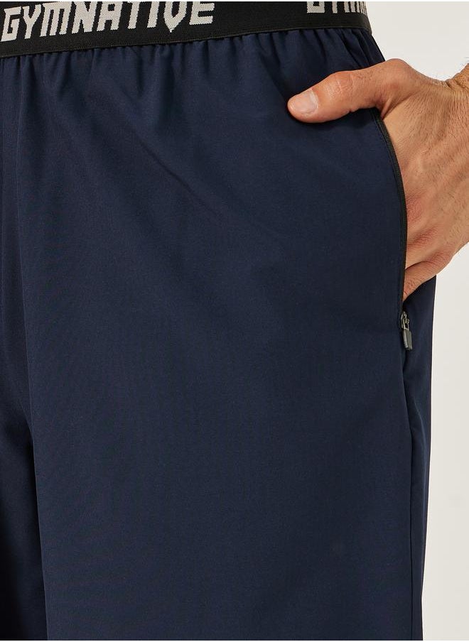 Styli Printed Waistband Shorts with Zipped Pocket Detail  - Image 3