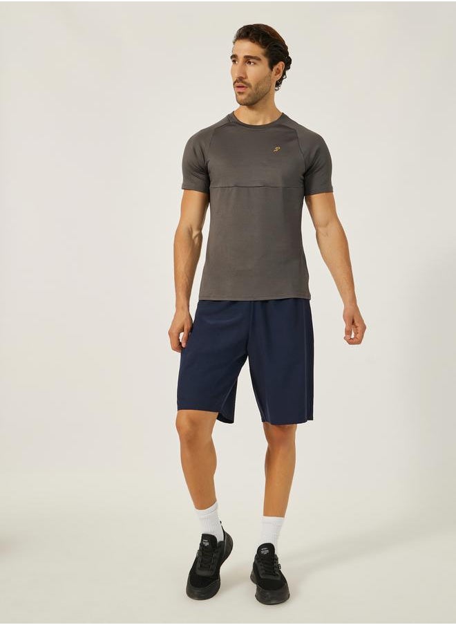 Styli Printed Waistband Shorts with Zipped Pocket Detail  - Image 2