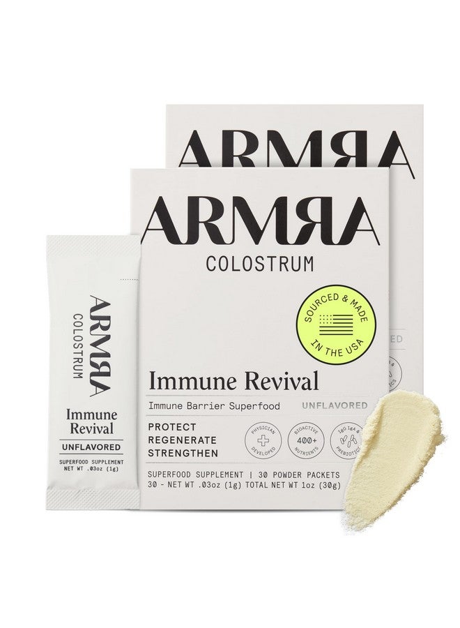 ARMRA Colostrum™ Premium Powder, Grass Fed, Gut Health Bloating Immunity Skin & Hair, Contains 400+ Bioactive Nutrients, Potent Bioavailable, Keto, Gluten & Fat Free (Unflavored | 60 Servings) - Image 1