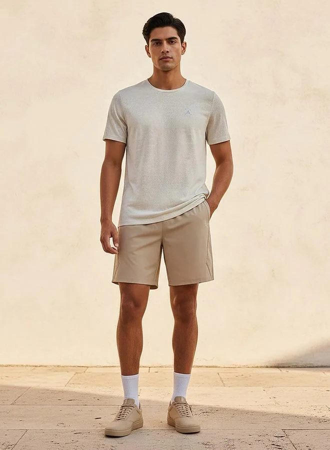 Splash Active White Men Performance Soft Touch T-shirt for Men | Best Price UAE