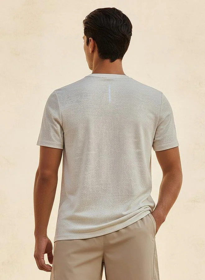 Splash Active White Men Performance Soft Touch T-shirt for Men | Best Price UAE