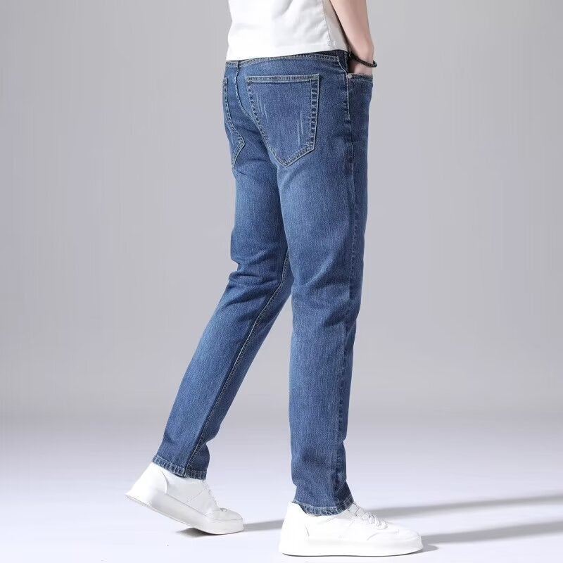 Unisex Classic Denim Jeans Loose Fit Daily Outdoor Wear - Image 3