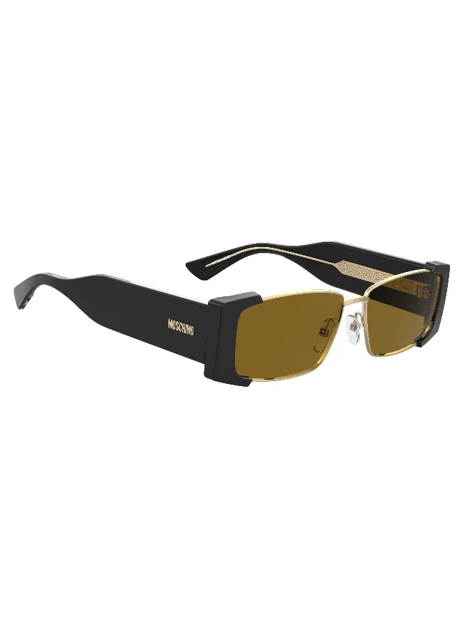 موسكينو MOSCHINO MOS206/S Sunglasses Black Rectangular