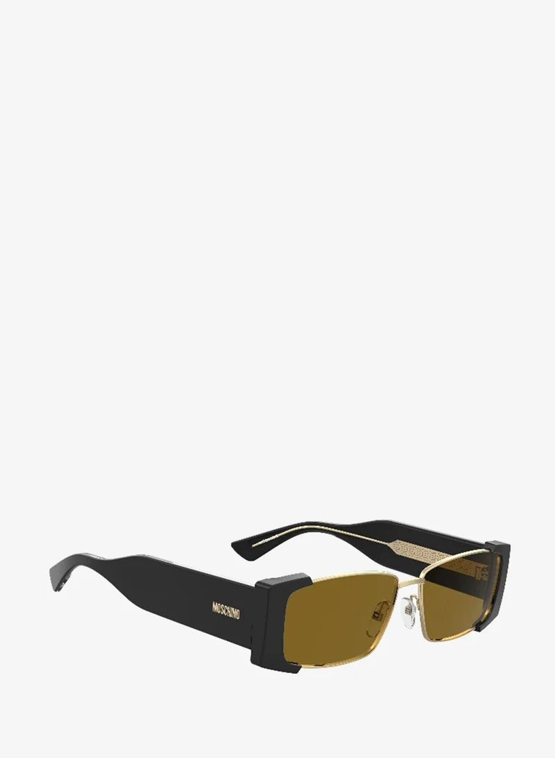 موسكينو MOSCHINO MOS206/S Sunglasses Black Rectangular