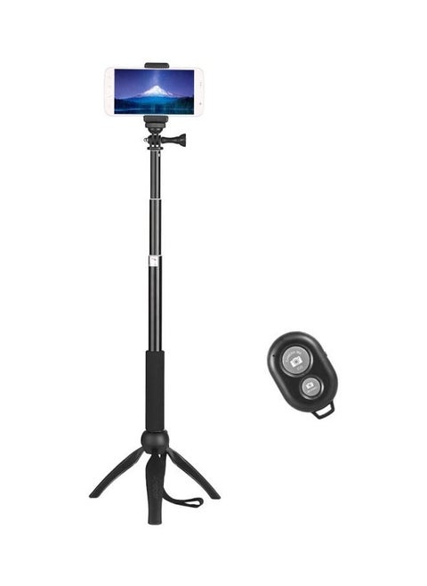 Tabletop Tripod Stand With Remote Black