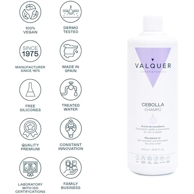 Valquer Laboratorios ZWIEBEL-PFLEGESHAMPOO 1000 ML - Image 2