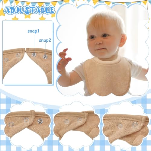 Twistover 4 Pcs Baby Feeding Bibs for Drooling and Teething Comfi Neck Baby Bib with Padded Collar Absorbent(Boy Color) - Image 3