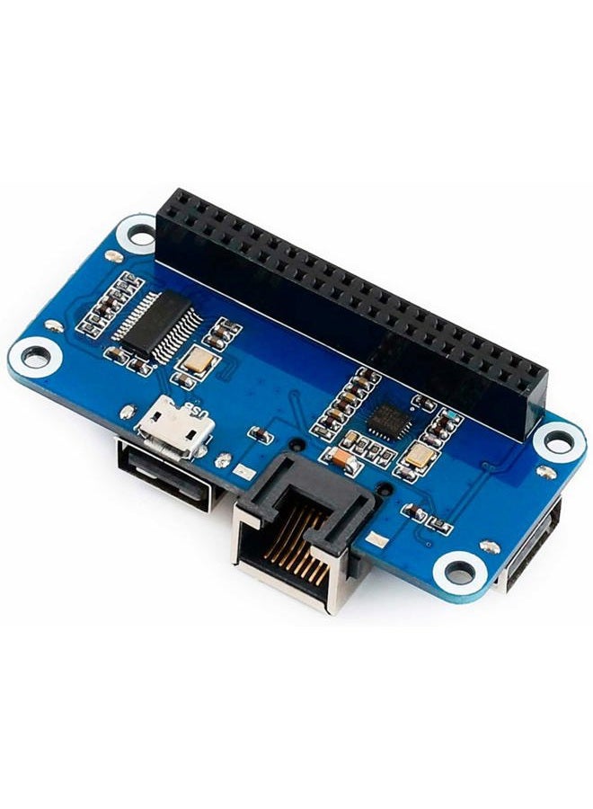 Waveshare Ethernet/USB HUB HAT Expansion Board for Raspberry Pi 4B/3B+/3B/2B/Zero/Zero W/Zero WH,with RJ45 10/100M Ethernet Port (Based on RTL8152B Chip) and Three USB Ports,Compatible with USB2.0/1.1 - Image 5