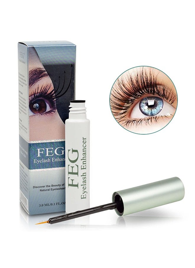 FEG Eyelash Enhancer 100% Natural- Rapid Eye Lash Growth Serum For Lash and Brow Fast Effective Growth Creates Longer & Darker Eyelashe Booster Serum  - Image 1
